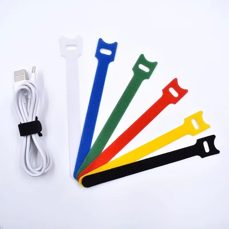 Gear Tie Reusable - 10/30/50 ชิ้น สายรัดสายเคเบิลอเนกประสงค์ สายรัดสายไฟแบบใช้ซ้ำได้ แถบตีนตุ๊กแกสำหรับจัดระเบียบสายไฟและสายเคเบิล