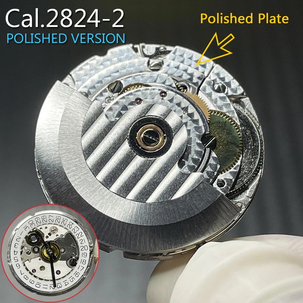Watch Winder Compact - ความแม่นยำสูง 2824-2 รุ่นโคลน แผ่นขัดเงา เวอร์ชั่น Seagull