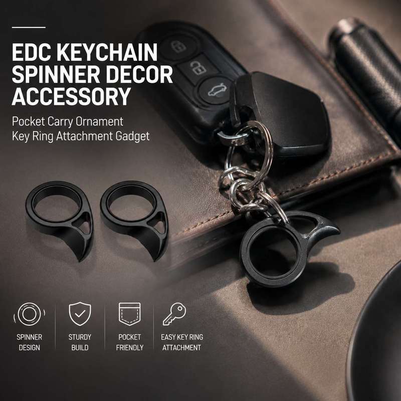 Edc Carry Accessories - พวงกุญแจ EDC พร้อมสปินเนอร์ ของตกแต่ง พกพาสะดวก ห่วงกุญแจ