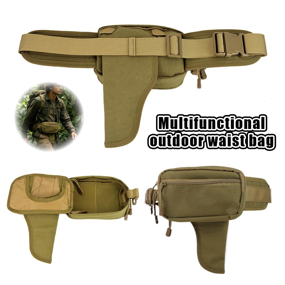 Edc Concealed Carry Belt - กระเป๋าคาดเอวป้องกันการโจรกรรมแบบซ่อนได้， กระเป๋าคาดเอว EDC แบบลำลองสำหรับผู้ชายผู้หญิง， กระเป๋าคาดเอวสำหรับเดินทางกลางแจ้งพร้อมช่องใส่ของแบบซ่อน