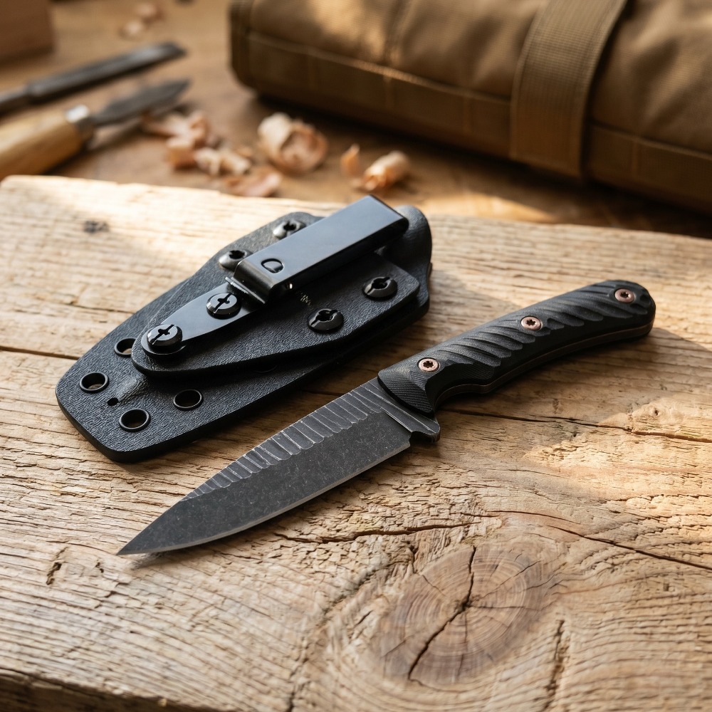 มีดบัชคราฟต์แบบฟูลแทง ใบมีด D2 - Edc Fixed Blade Deep Carry บทวิจารณ์และราคา