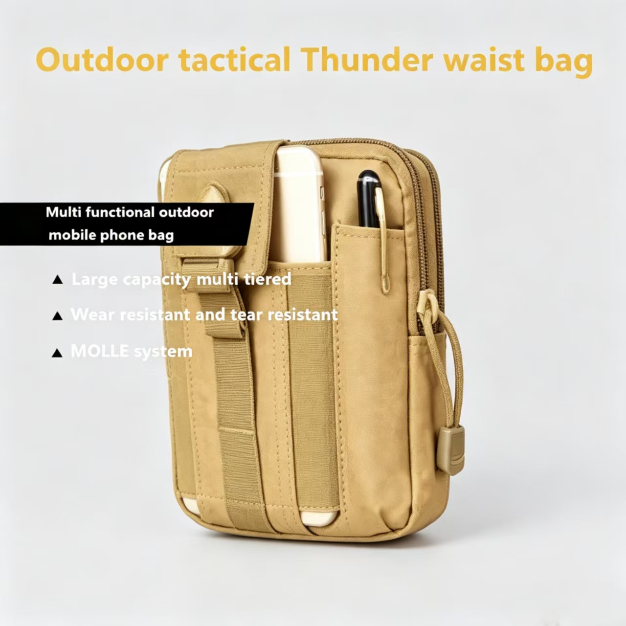 กระเป๋าคาดเอวแบบยุทธวิธี MOLLE - Edc Concealed Carry Belt บทวิจารณ์และราคา