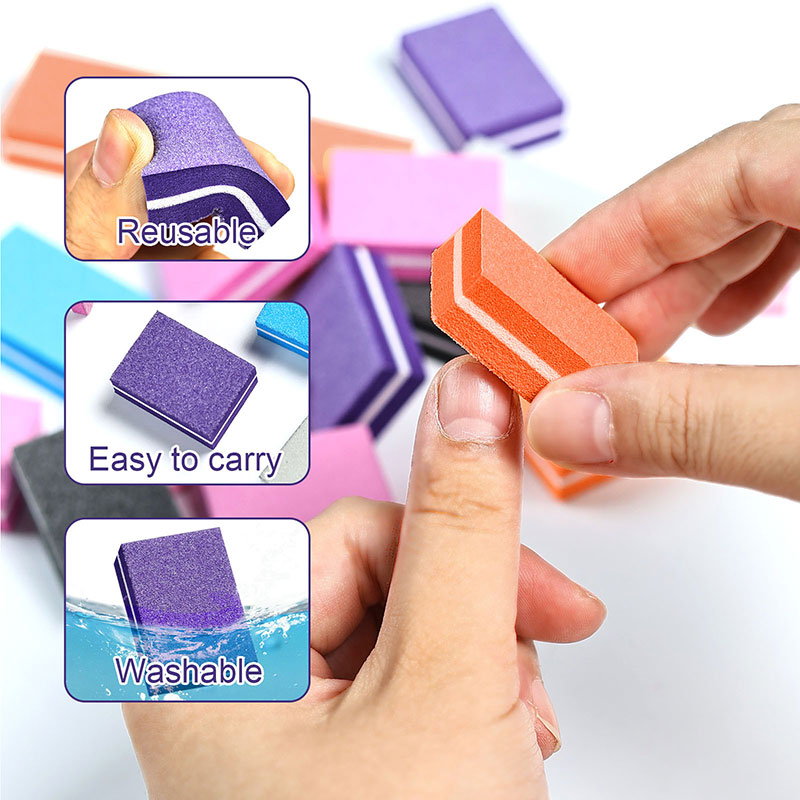 10/50pcs MINI Nails Art บัฟเฟอ - Nail File Titanium บทวิจารณ์และราคา