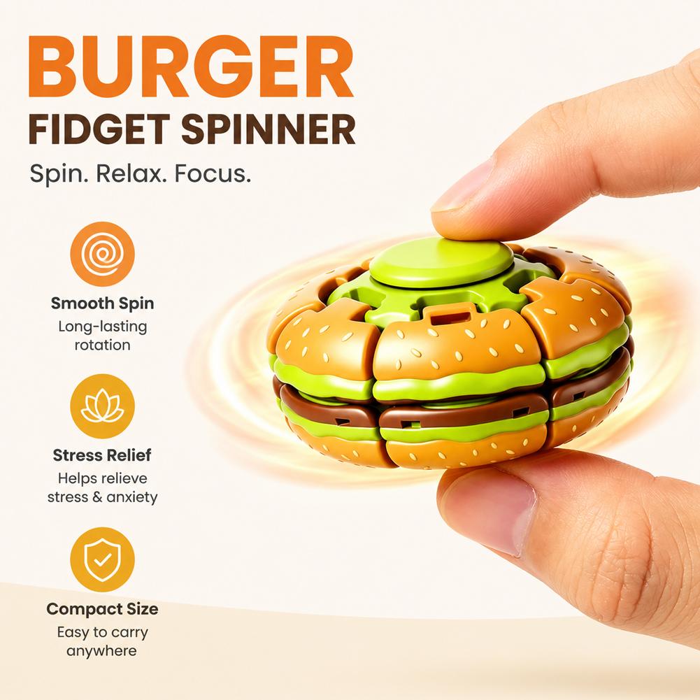 ของเล่นฟิดเจ็ตสปินเนอร์รูปเบอร - Fidget Spinner Bearing บทวิจารณ์และราคา