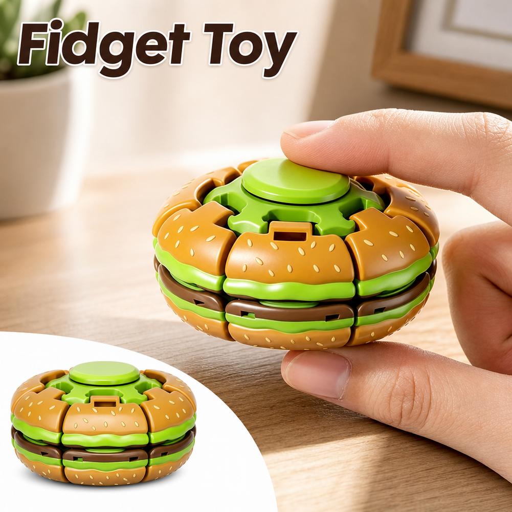 ของเล่นเบอร์เกอร์ไจโรสโคป ฟิดเ - Fidget Spinner Bearing บทวิจารณ์และราคา