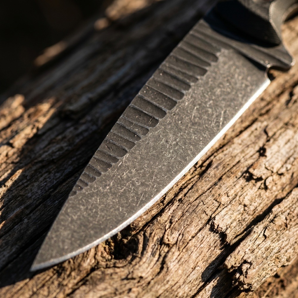 มีดบุชคราฟท์แบบฟูลแทง ใบมีด D2 - Edc Fixed Blade Deep Carry บทวิจารณ์และราคา