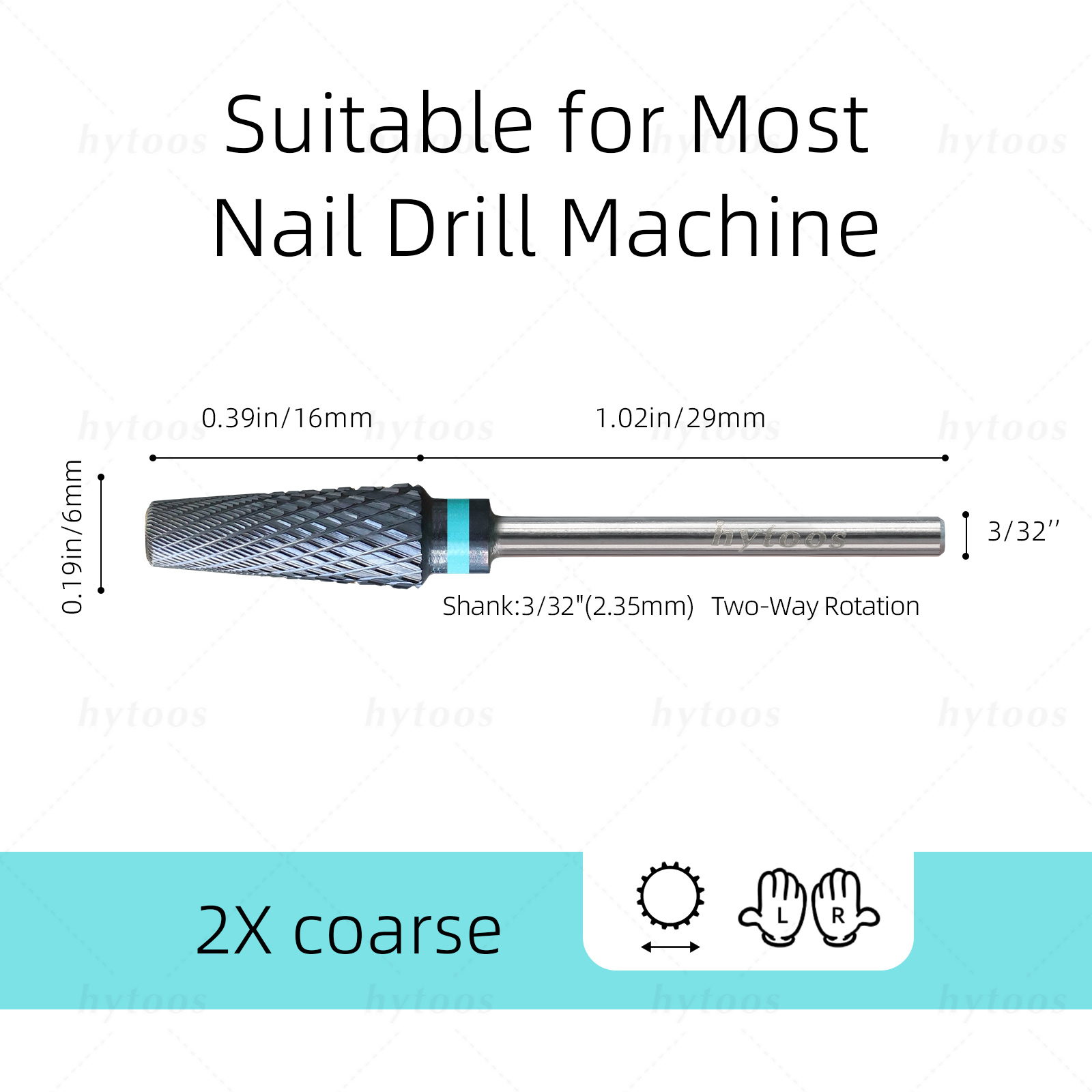 หัวเจียรเล็บ HYTOOS Safety 5 i - Nail File Titanium บทวิจารณ์และราคา