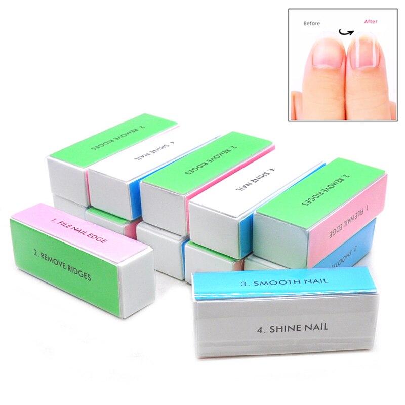 ชุดตะไบเล็บ5ชิ้น/ล็อตบล็อกขัดเ - Nail File Titanium บทวิจารณ์และราคา