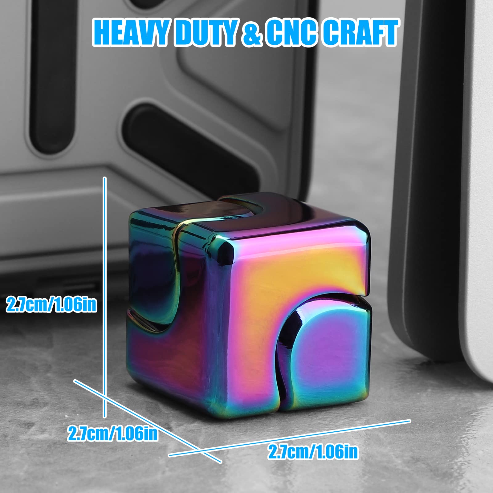 โลหะ Cube หมุนปลายนิ้ว Gyrosco - Fidget Spinner Bearing บทวิจารณ์และราคา