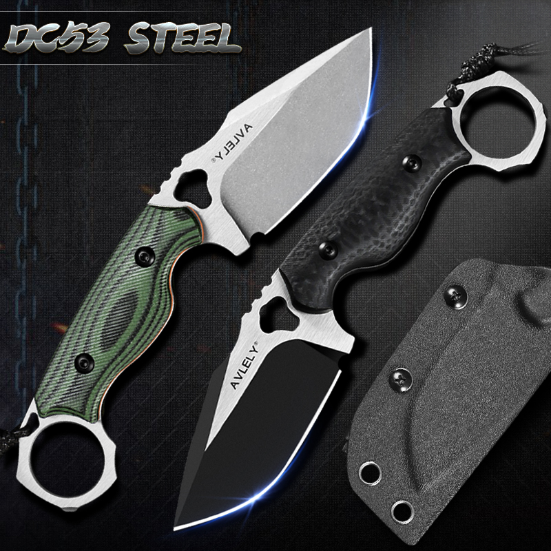 มีดเหล็ก DC53 ความแข็งสูง ขอบค - Edc Fixed Blade Deep Carry บทวิจารณ์และราคา