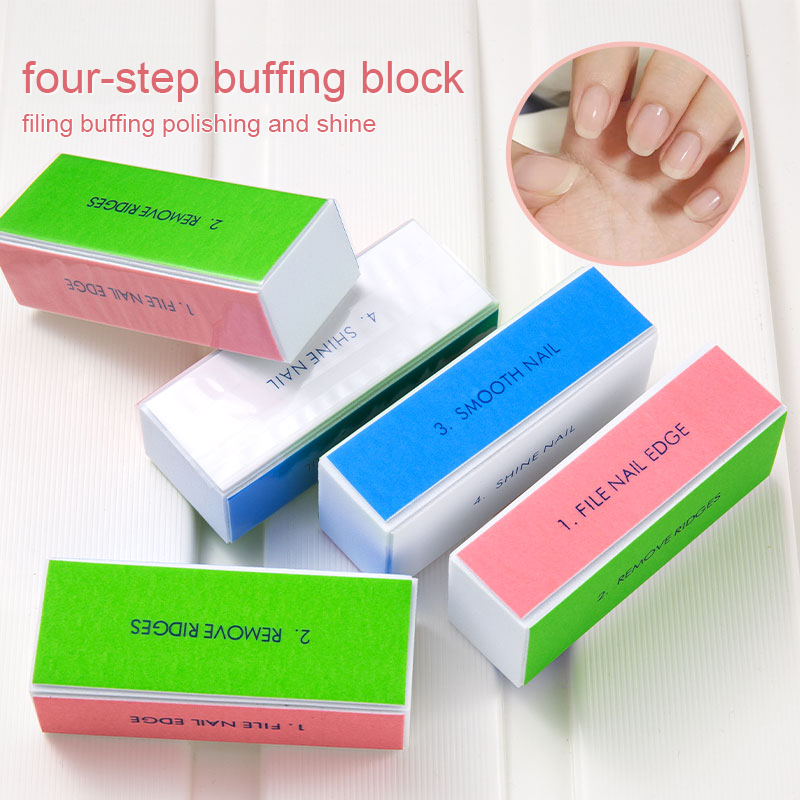 5/10pcs บัฟเฟอร์เล็บ 4 ขั้นตอน - Nail File Titanium บทวิจารณ์และราคา