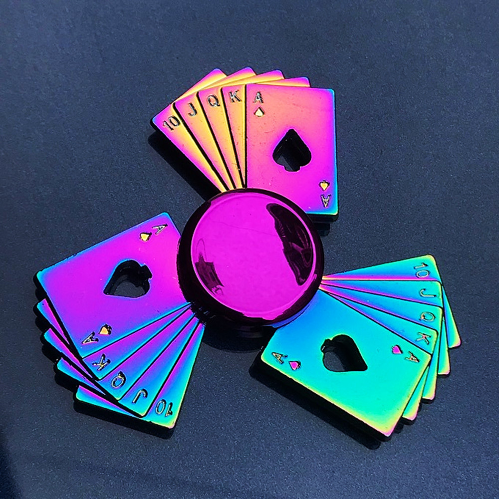 ใหม่โลหะผสมสังกะสีที่มีสีสัน F - Fidget Spinner Bearing บทวิจารณ์และราคา