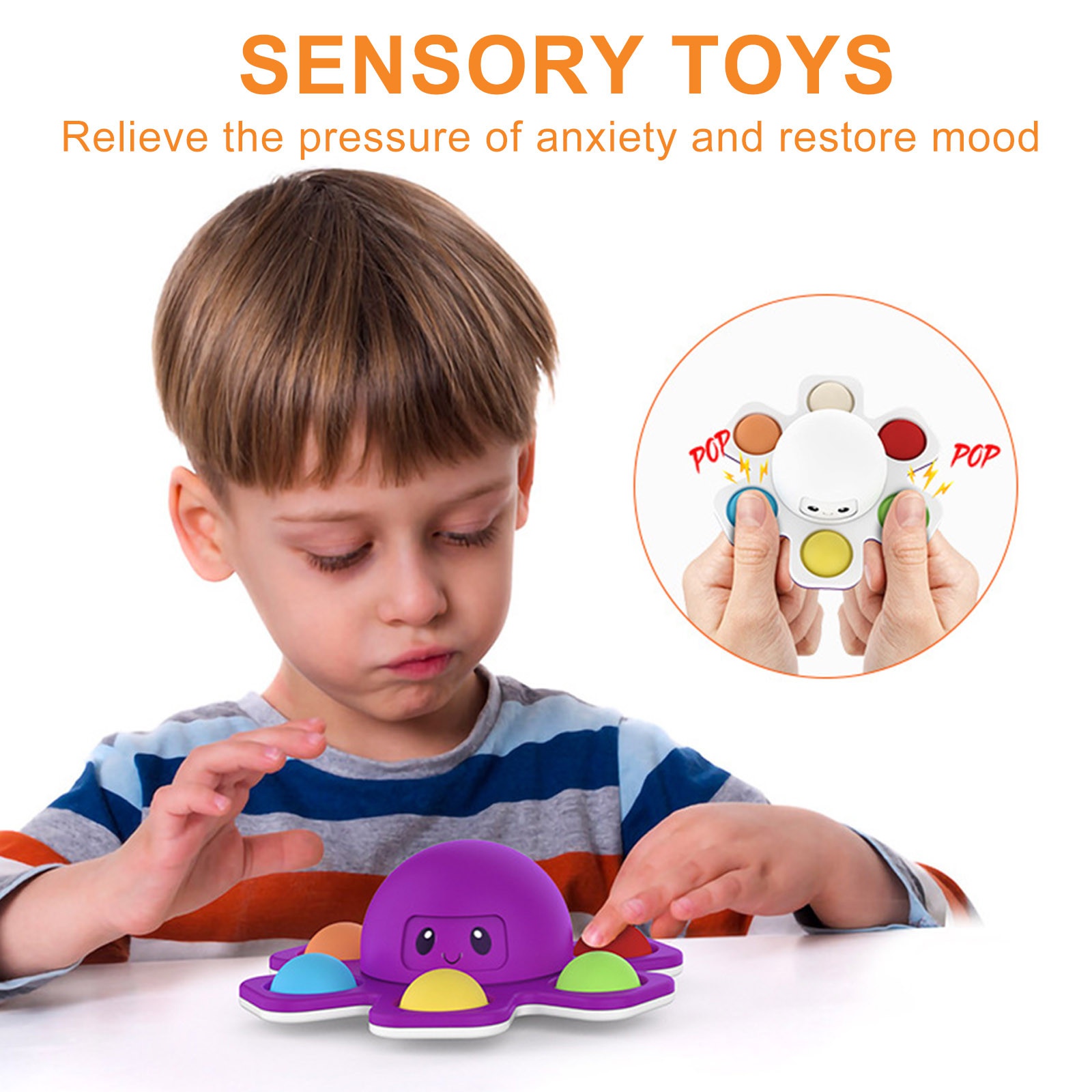 1PCS ใหม่ Anti Stress Push Bub - Fidget Spinner Bearing บทวิจารณ์และราคา